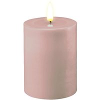 Deluxe Homeart LED-Blockkerze 7,5x10 cm Rose von Deluxe Homeart