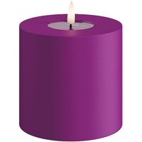 Deluxe Homeart LED-Outdoor-Blockkerze 10x10 cm Violet von Deluxe Homeart