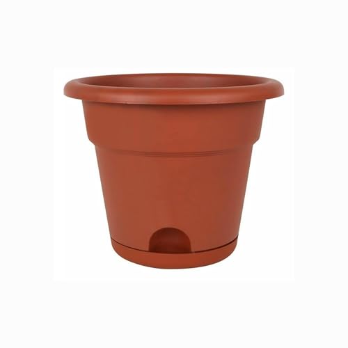 Dem Greentime Blumentopf mit Untersetzer, Braun, Ø 35 x 28,5 cm (6 Stück) von Dem