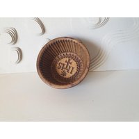 Antike Buttermodel Butterform Holz Handgeschnitzt 19. Jh. Blumenmotiv Katholiken Christentum Ihs von DemDemShop