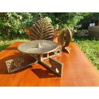 Brutalist Messing Kerzenhalter-Vase - Serviettenhalter Brutalist Messing Kerzenhalter-Vase - Serviettenhalter von DemDemShop