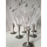 Cocktailgläser Bleikristall Mit Zinnfuß Außgefallen 6Er Set Cocktailgläser Bleikristall Mit Zinnfuß Außgefallen 6Er Set von DemDemShop