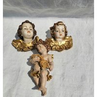 Engel Wandschmuck Putti 3 Putten Barock Stil Holz Gefasst Gold Putto Engel Wandschmuck Putti 3 Putten Barock Stil Holz Gefasst Gold Putto von DemDemShop