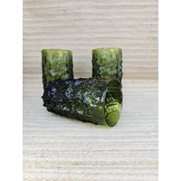 Geoffrey Baxter Gläser 60Er Jahre, Grün 3Er Set von DemDemShop