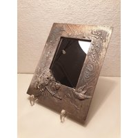 Jugendstil Wandspiegel Aus Handgehämmertem Metall Jugendstil Wandspiegel Aus Handgehämmertem Metall von DemDemShop
