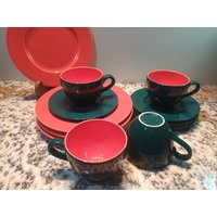 Kaffeservice Pagnossin Italien Eisenstein Treviso Grün Rosa Aquarell Für 4 Personen 12 Teilig Kaffeservice Pagnossin Italien Eisenstein Treviso Grün Rosa Aquarell Für 4 Personen 12 Teilig von DemDemShop