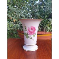 Meissen Porzellan - Vase Frühes 20.jahrhundert Rosen Germany von DemDemShop