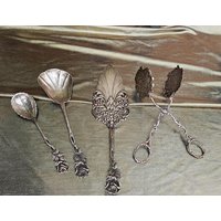 Silber 800 Bestecke, Sahne, Zucker Löffeln Kuchenheber , Zange von DemDemShop