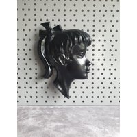 Vintage Holland Wandmaske Meisjeshoofd Mid Century von DemDemShop