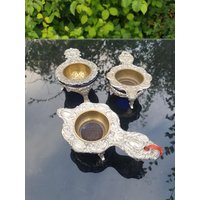 Vintage Tee Sieb Versilbert 3 Er Sammlung von DemDemShop