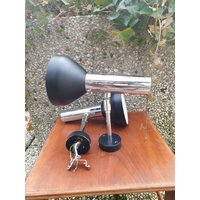 Wandlampen Aus Metall, Verstellbare Deutsche Vintage Wandspots Von Staff, 1970Er, 2Er Set von DemDemShop