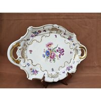 Weimar Porzellan Prunkteller Servierplatte , 33 cm Lang Weimar Porzellan Prunkteller Servierplatte , 33 cm Lang von DemDemShop