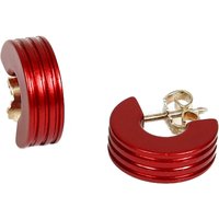 DeMarie Paar Creolen "eloxiertes Aluminium rot" von Demarie