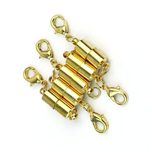 Demarkt 5 x Magnet Halsketten Kettenverschluss Magnetverschluss Verschluß in Gold von Demarkt