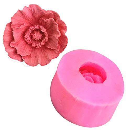 Demarkt Blume Rose Blätter Silikonform Schokolade Süßigkeiten Form 3D Backform Kuchen Dekorieren Werkzeuge DIY Silikon Backen Fondant Formen von Demarkt