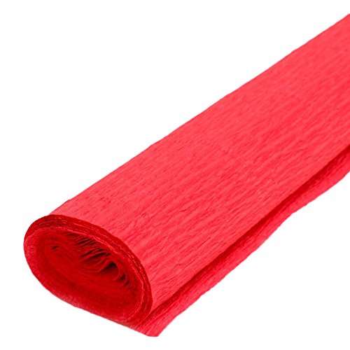 Demarkt Krepppapier Bastelkrepp Kreppbänder Krepppapierbänder 50 * 250cm Rot von Demarkt