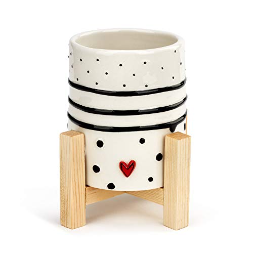 Demdaco Dots and Stripes Mini Planter von DEMDACO