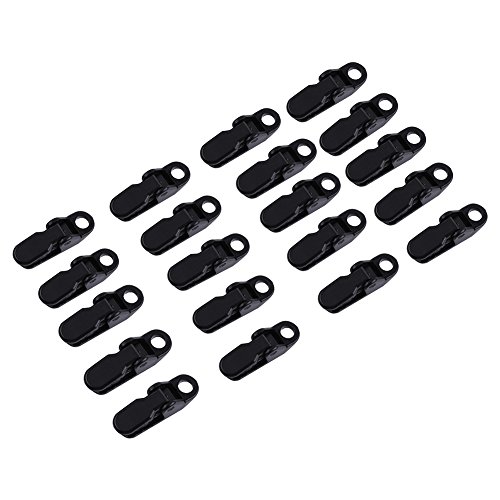 20PCS/Bag Tarp Clips Winddichte Markisenklemmen Mehrzweckklemmensatz für Zelte, Plane, Bootsabdeckung, Poolabdeckung, Autoabdeckung, Schwarz 20PCS/Bag Tarp Clips Winddichte Markisenklemmen Mehrzweckklemmensatz für Zelte, Plane, Bootsabdeckung, Poolabdeckung, Autoabdeckung, Schwarz von Demeras