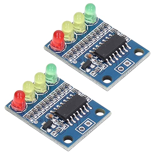 Demeras Batteriekapazitäts-Testplatine, 4-phasig, 4-teiliges LED-Batteriestandsanzeigemodul, einfache Installation, 12 V zum Testen von Demeras