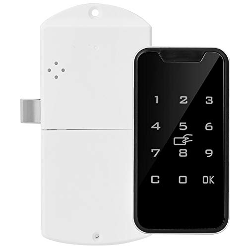 Demeras Intelligentes digitales RFID-Passwortschloss Touch-Tastatur Keyless-Schloss aus Zinklegierung Für elektronisches sicheres Schrankschloss, Schublade, Kleiderschrank, Datei von Demeras