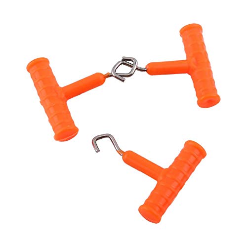 Demeras Karpfenfischen Knot Puller Hochwertiger Knotentester Spanner Rig Hook Puller f¨¹r S¨¹?wasserfische zum Angeln(Orange) von Demeras