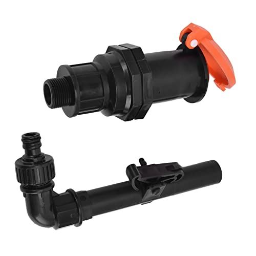 Demeras Schlauch-Wassereinlass-Anschluss,Kunststoff-Schnellkupplungsventil G3/4-Au?engewinde,schlauch-wasser-ansaugstutzen abgedichtet f¨¹r die Gartenarbeit zur Bew?sserung von Demeras