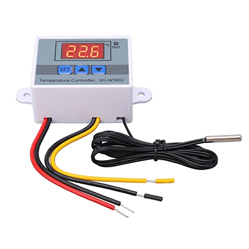Digitaler Temperaturregler, Heizungs- und Kühlschalter, hohe Genauigkeit, elektronisch, einfach zu bedienen, beständig gegen niedrige Temperaturen, 10 A für Inkubatoren(110-220 V) von Demeras