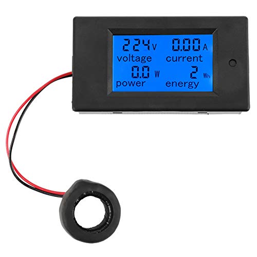 PEACEFAIR PZEM-061 AC Display Meter, LCD Digitalanzeige Spannung Strom Leistung Energie Meter Multimeter 100A AC80-260V + CT Instrumentierung von Demeras