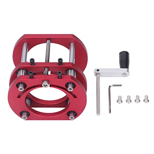 Router Lift Base, Router Table Lift Tool Einfache Installation Korrosionsbest?ndigkeit Aluminiumlegierung Edelstahl 4-Backen-Klemmung Robust f¨¹r die Holzbearbeitung von Demeras