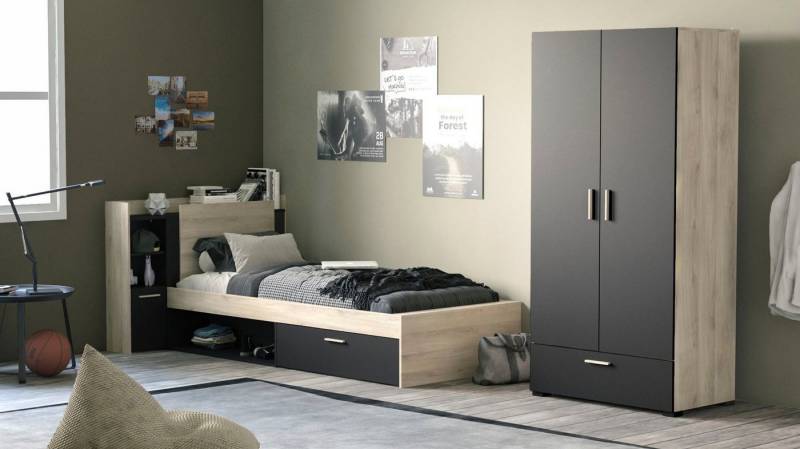 Demeyere GROUP Einzelbett Life, ideal für kleine Räume, platzsparend, viel Stauraum von Demeyere GROUP
