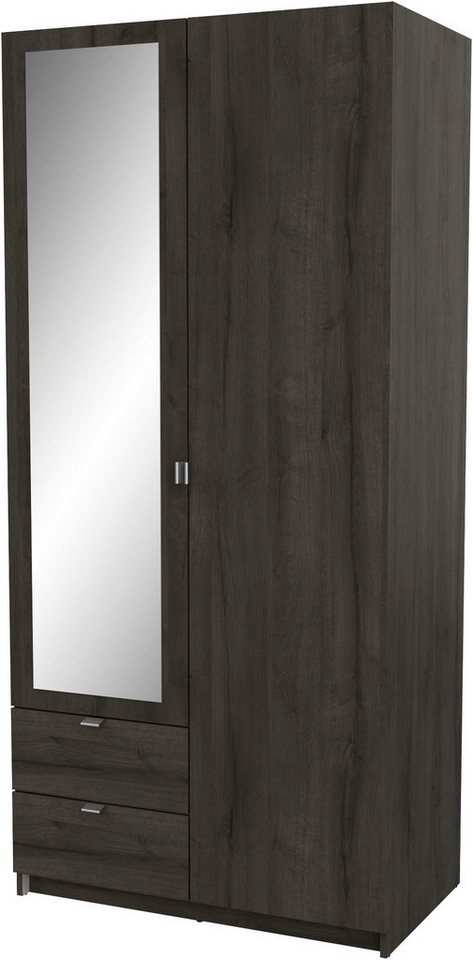 Demeyere GROUP Kleiderschrank Mellie SCHRANK 2-TUERIG 1 SPIEGEL 2 SCHUBLADEN von Demeyere GROUP