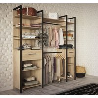 Demeyere GROUP Vorhang-Schrank "Riga", (B/H/T ca. 180/208/48cm), Made in France, platzsparendes Design von Demeyere Group