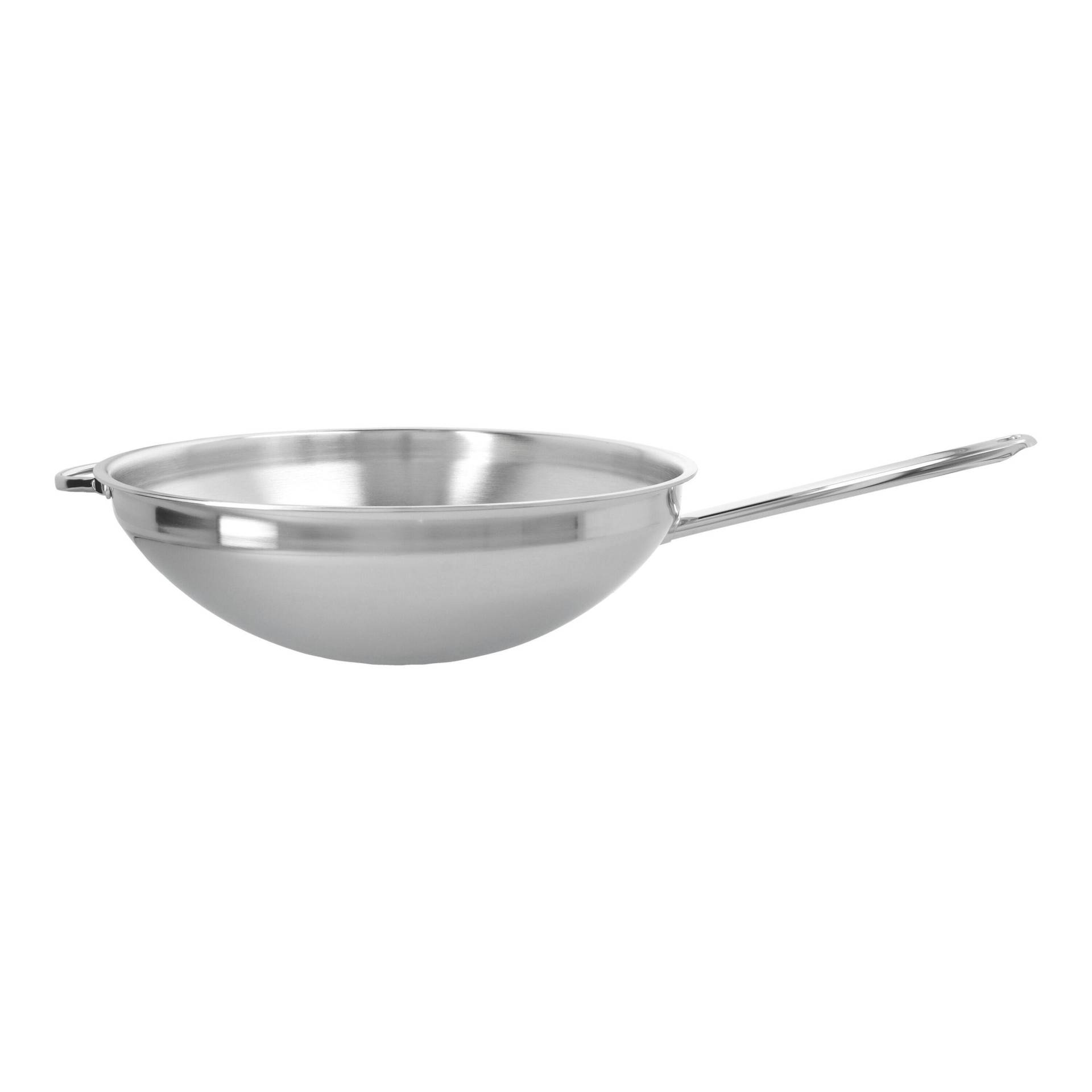 Demeyere Apollo 7 Wok flacher Boden 36 cm, 18/10 Edelstahl von Demeyere