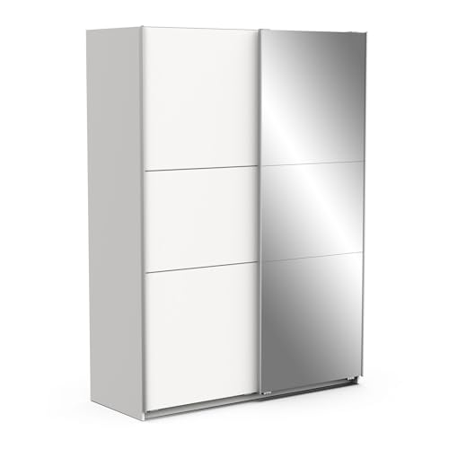 Demeyere Armoire Porte Coulissante Avec Miroir & Penderie Moderne – Coloris Blanc Mat & Finitions Métal - 148 x 59,9 x 203 cm Demeyere Armoire Porte Coulissante Avec Miroir & Penderie Moderne – Coloris Blanc Mat & Finitions Métal - 148 x 59,9 x 203 cm von Demeyere