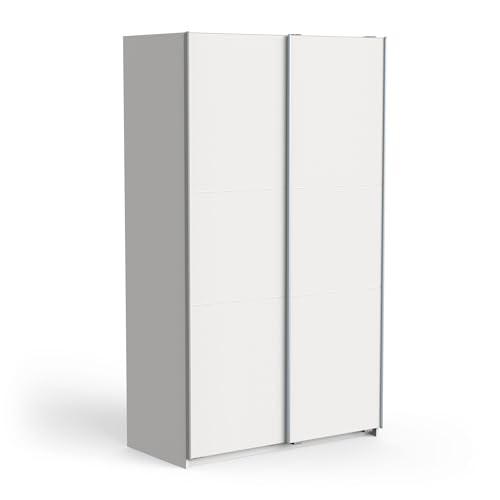 Demeyere Armoire Porte Coulissante Avec Penderie Moderne – Coloris Blanc Mat & Finitions Métal - 116,5 x 59,8 x 203 cm Demeyere Armoire Porte Coulissante Avec Penderie Moderne – Coloris Blanc Mat & Finitions Métal - 116,5 x 59,8 x 203 cm von Demeyere