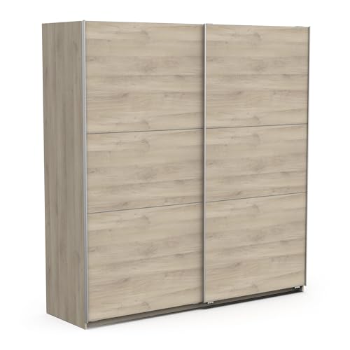 Demeyere Armoire Porte Coulissante Avec Penderie Moderne – Coloris Chêne Kronberg & Finitions Métal - 194,5 x 59,9 x 203 cm Demeyere Armoire Porte Coulissante Avec Penderie Moderne – Coloris Chêne Kronberg & Finitions Métal - 194,5 x 59,9 x 203 cm von Demeyere