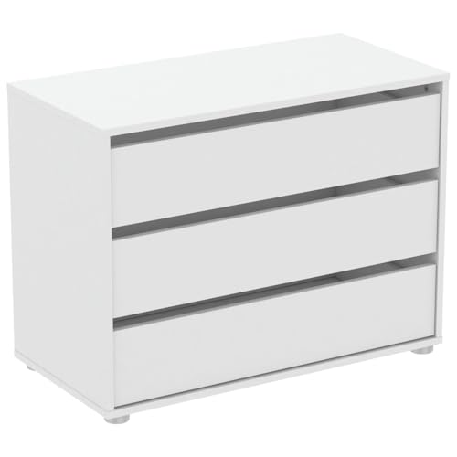 Demeyere Blokty Block Schubladen, Spanplatten, Perle Weiß, 79.6 x 39,6 x 58,1 cm von Demeyere
