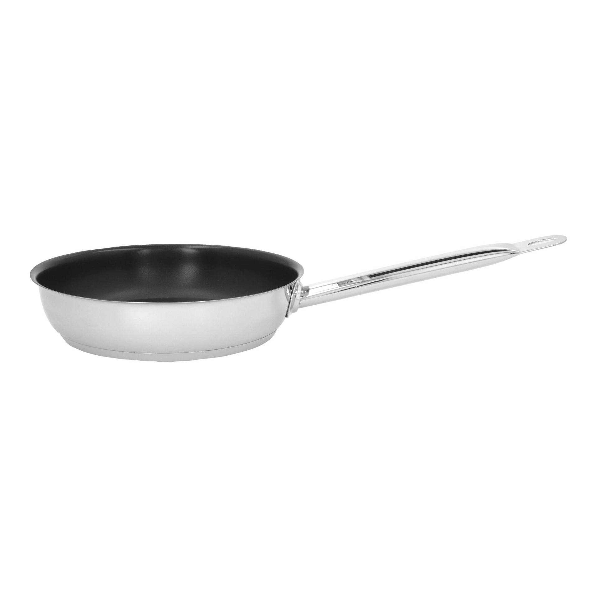 Demeyere Resto 3 Bratpfanne 24 cm, 18/10 Edelstahl, Silber-Schwarz von Demeyere