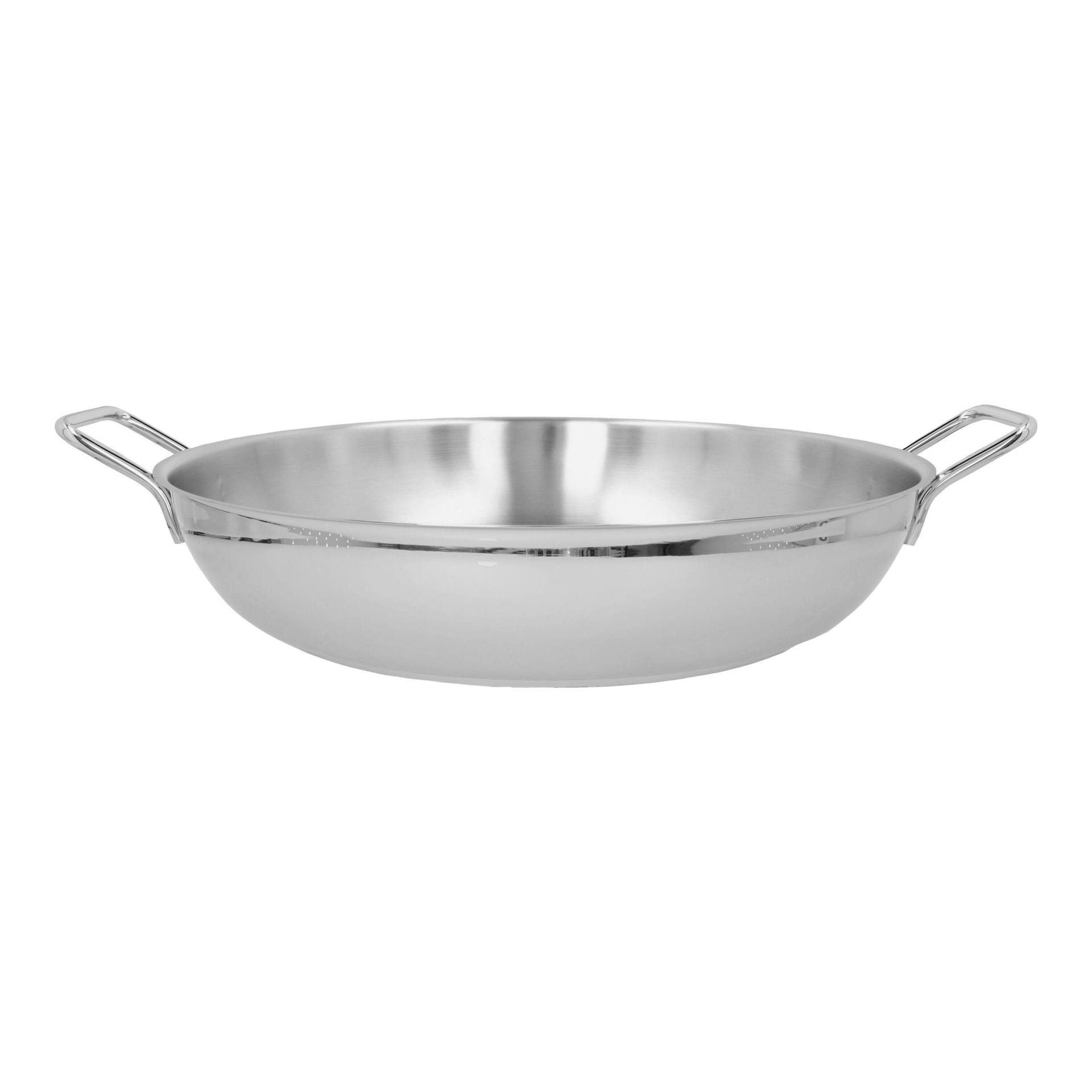 Demeyere Specialties 3 Paella-Pfanne ohne Deckel 46 cm, 18/10 Edelstahl, Silber von Demeyere