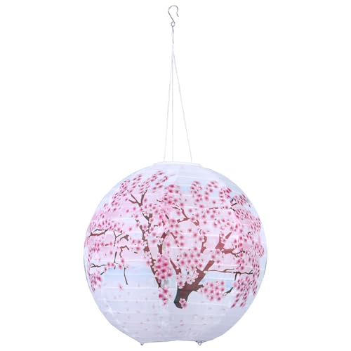 12Zoll japanische Laterne LED, Solar Gartenleuchten,Solarlampen für außen ,Solar Lampions wetterfest, Party Solarlaterne,Outdoor Garten Restaurant hängende Beleuchtung,IP65 wasserdicht (12Zoll 01) von Demiawaking