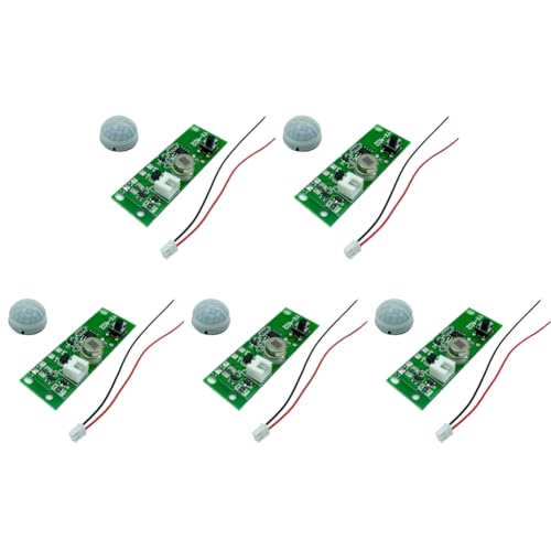 Demiawaking 3,7V DIY Solar LED Board, Control Sensor Board Modul für Garten Nachtlicht Controller Infrarot, Solarlampe Platine Kit (5Pcs) von Demiawaking