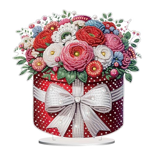 5D DIY Diamond Painting Tischdeko Tiere und Blumen Set, Diamant Malerei Tisch Deko Ornament, Diamant Painting Tiere Blumen Kit für Anfänger Deko Geschenke (E) von Demiawaking
