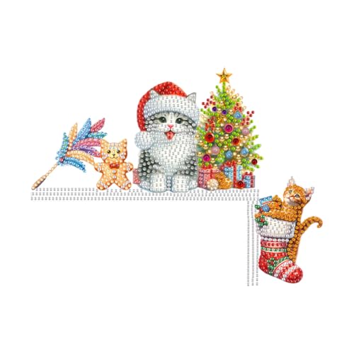 5D Diamond Painting Weihnachten Deko Set, Diamant Painting Tür Deko Weihnachtsdeko Kit, DIY Diamant Malerei Weihnachten Tür Ecke Deko Türrahmen Deko Türecke Deko (P) von Demiawaking