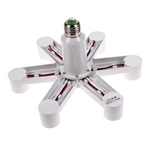 Demiawaking, 1–4, 7 LED-Leuchtmittel-Buchse Splitter-Konverter 1 To7 Demiawaking, 1–4, 7 LED-Leuchtmittel-Buchse Splitter-Konverter 1 To7 von Demiawaking