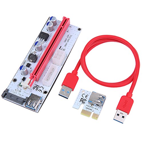 Demiawaking 60cm PCEI64P-N03 008S PCI-E Riser Express 1X 16X USB3.0 Adapter Karten Verlängerungskabel für BTC Miner von Demiawaking