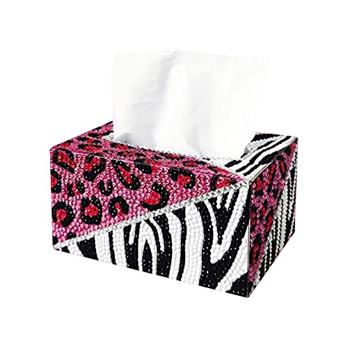Demiawaking Diamond Painting Taschentuchbox Handgemachte Kit DIY Diamant Malerei Tücherbox Mosaik Strass Kosmetiktücherbox Dispenser Hochzeit Deko Geschenk (R) von Demiawaking