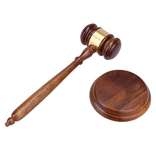 Demiawaking Durable Wooden Craft Anwalt Richter Auktion Hammer Auktion Gavel Court Decor von Demiawaking