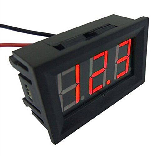 Demiawaking Mini 0.36in DC 2.4V-30V 2-Draht LED Digitalanzeige Batterie Voltmeter von Demiawaking