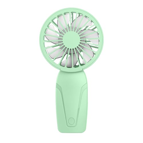 Demiawaking USB Aufladbar Handventilator, Leise Handventilator, Mini Ventilator, 3 Geschwindigkeiten, Klein Mini Handventilator für Zuhause, Büro, Reisen und Outdoor (Grün) von Demiawaking