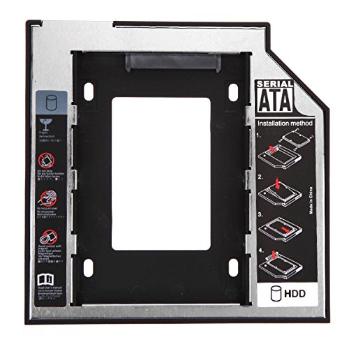 Demiawaking Universal 2.5 2nd 9.5mm Ssd Hd SATA Festplattenlaufwerk HDD Caddy Adapter Bay F Demiawaking Universal 2.5 2nd 9.5mm Ssd Hd SATA Festplattenlaufwerk HDD Caddy Adapter Bay F von Demiawaking